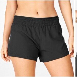 Fabletics Shorts Womens XL Black Running Pull On Activewear Lined Built in Brief